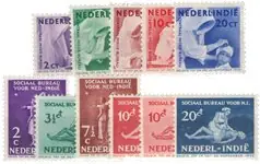 Oryginalny Nederlands Indië 1938 - NVPH 241-245 - Ongebruikt