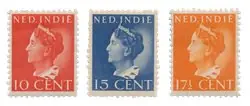 Popularny Nederlands Indië 1941 - NVPH 274-276 - Ongebruikt