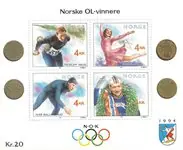 Bezpieczna płatność Noorwegen - AFA 1050-53 - Souvenir velletje - Postfris