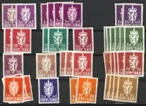 Wyprzedaż Noorwegen - Dubbelencollectie op 1 insteekkaart - Postfris