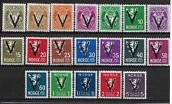 Tani Noorwegen 1941 - AFA 245-263 - Postfris