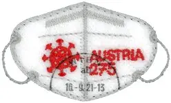Wysoka jakość Oostenrijk - COVID-19 Mask - Gestempeld souvenirvelletje