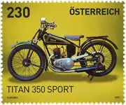 Promocja Oostenrijk 2022 - Titan 350 motorcycle - Postfrisse postzegel