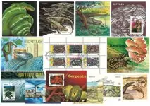 Kup teraz Reptielen - 13 souvenirvelletjes - Gestempeld