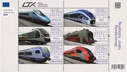 Polen - Modern trains - Postfris souvenirvelletje Autentyczny