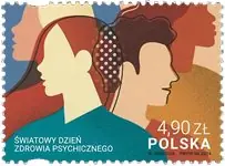 Polen - WHO's World Mental Health Day - Postfrisse postzegel Darmowa dostawa