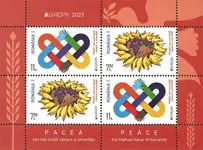 Roemenië - EUROPA 2023 Peace - Postfris souvenirvelletje Kup teraz