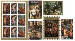 Zwrot pieniędzy Rubens - 6 souvenirvelletjes - Gestempeld