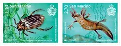 San Marino - EUROPA 2024 Underwater Fauna & Flora - Postfrisse serie van 2 Niska cena