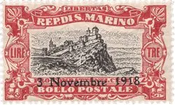 San Marino 1918 - MICHEL 67 - Postfris Zwrot pieniędzy