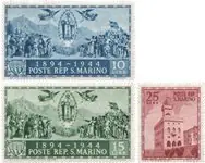 San Marino 1945 - MICHEL 315A/317A - Postfris Ostatnia szansa