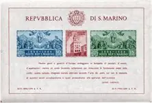 San Marino 1945 - MICHEL Bl 4B - Postfris Niska cena