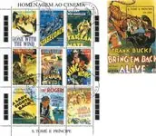 Autentyczny Sao Tome & Principe - 2 souvenirvelletjes - Gestempeld