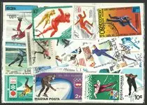 Darmowa dostawa Schaatsen 2 souvenir velletjes en 40 postzegels