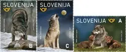 Slovenia - Wolf - Postfrisse serie van 3 Oryginalny
