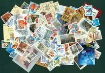 Promocja Sovjet Unie 1987 gestempelde jaarset met souvenir velletje