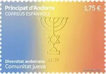 Rabat Spaans Andorra - The Jewish Community - Postfrisse postzegel