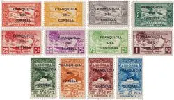 Ostatnia szansa Spaans Andorra 1932 - MICHEL XIII-XXIV - Luchtpost- niet uitgebracht - pf