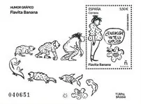 Spanje - Flavita Banana - Postfris souvenirvelletje Nowość