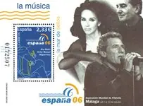 Ostatnia szansa Spanje - Pop Ana Belén - Postfris souvenirvelletje