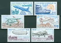 Oryginalny St. Pierre & Miquelon - Jaarset Luchtpost 1987-1990 - Postfris