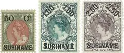 Suriname 1900 - NVPH 34-36 - Ongebruikt Kup teraz