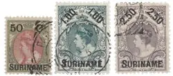 Suriname 1900 - NVPH 34-36 - Gebruikt Ostatnia szansa