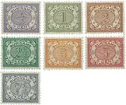 Bezpieczna płatność Suriname 1902-1908 - NVPH 41-47 - Ongebruikt