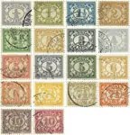 Darmowa dostawa Suriname 1913-1931 - NVPH 69-86 - Gebruikt