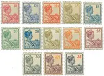 Suriname 1915-1926 - NVPH 87-99 - Ongebruikt Nowość