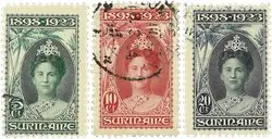 Suriname 1923 - NVPH 104-106 - Gebruikt Ostatnia szansa
