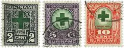Oryginalny Suriname 1927 - NVPH 127-129 - Gebruikt