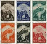 Popularny Suriname 1935 - NVPH 151-156 - Ongebruikt