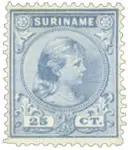 Suriname 1892 - NVPH 27 - Ongebruikt Tylko dziś