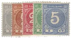 Rabat Suriname 1893 - NVPH 16-20 - Postfris