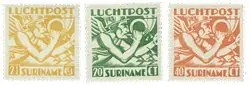 Zamów teraz Suriname 1941 - Luchtpostzegels NVPH LP15-LP17 - Ongebruikt