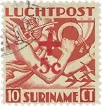 Wyprzedaż Suriname 1942 - Luchtpostzegels NVPH LP23 - Gebruikt