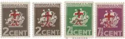 Suriname 1942 - NVPH 202-205 - Postfris Tylko dziś