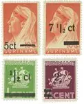 Suriname 1945 - NVPH 210-213 - Ongebruikt Tani