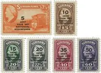 Suriname 1945 - NVPH 214-219 - Postfris Bezpieczna płatność