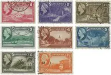 Darmowa dostawa Suriname 1945 - NVPH 220-228 - Gebruikt