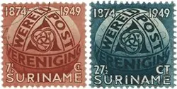 Rabat Suriname 1949 - NVPH 278-279 - Gebruikt