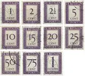 Ekspresowa dostawa Suriname 1950 - Portzegels NVPH P36-46 - Gebruikt