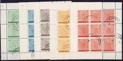 Sweden - Set of cancelled sheets AFA 412-16 Popularny