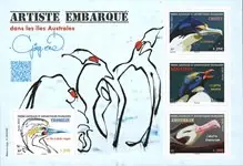 Darmowa dostawa TAAF - Frans Antarctica - Gorgone birds - Postfris souvenirvelletje