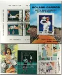 Tennis 4 souvenir velletjes en 17 postzegels Ostatnia szansa