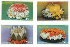 Ekspresowa dostawa Thailand 2007 - Culture Food Carving - Postfrisse serie van 4