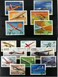Vliegtuigen 3 series en 8 postzegels Wysoka jakość