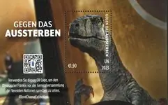 Ekspresowa dostawa VN - Dinosaurus - Postfris souvenirvelletje - Wenen