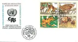 Zwrot pieniędzy VN Genève - Bedreigde soorten 1995 - FDC
